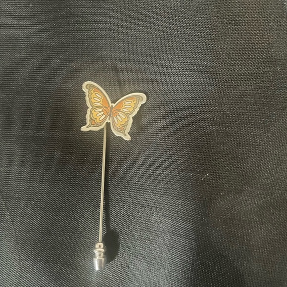 Vintage Sterling & Enamel Stick Pins Pre-owned - Picture 5 of 7